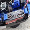 Aluminum 6061T6 + Carbon Fiber Battery Hold-Down For Traxxas 1:8 4WD Sledge Monster Truck 95076-4 / 4WD Maxx Slash 6S Brushless Short Course Truck 102076-4 Upgrades - Blue view 3
