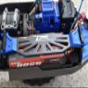 Aluminum 6061T6 + Carbon Fiber Battery Hold-Down For Traxxas 1:8 4WD Sledge Monster Truck 95076-4 / 4WD Maxx Slash 6S Brushless Short Course Truck 102076-4 Upgrades - Blue view 4