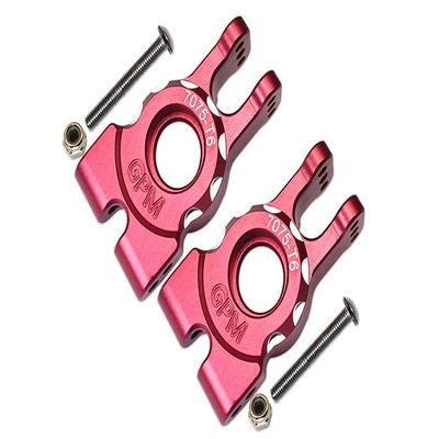 Aluminum 7075-T6 Rear Knuckle Arms For Traxxas 1/8 4WD Sledge Monster Truck 95076-4 - 6Pc Set Red
