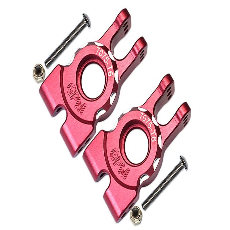 Aluminum 7075-T6 Rear Knuckle Arms For Traxxas 1/8 4WD Sledge Monster Truck 95076-4 - 6Pc Set Red