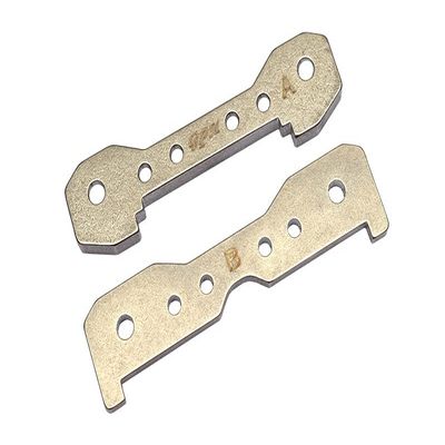Stainless Steel Front Lower Bulkhead Tie Bar For Traxxas 1/8 4WD Sledge Monster Truck 95076-4 - 2Pc Set Original Color