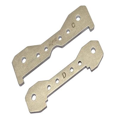 Stainless Steel Rear Lower Bulkhead Tie Bar For Traxxas 1/8 4WD Sledge Monster Truck 95076-4 - 2Pc Set Original Color
