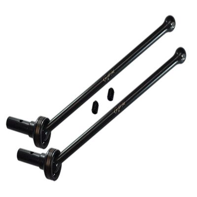 Carbon Steel 4140 Front Or Rear CVD Drive Shaft For Traxxas 1/8 4WD Sledge Monster Truck 95076-4 - 4Pc Black