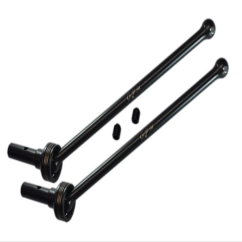 Carbon Steel 4140 Front Or Rear CVD Drive Shaft For Traxxas 1/8 4WD Sledge Monster Truck 95076-4 - 4Pc Black