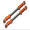 Aluminum+Stainless Steel Front Upper Arm Tie Rod For Traxxas 1/8 4WD Sledge Monster Truck 95076-4 - 2Pc Set Orange view 1