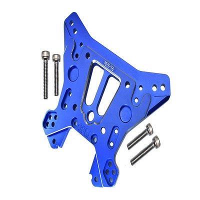 Aluminum 7075-T6 Rear Damper Plate For Traxxas 1/8 4WD Sledge Monster Truck 95076-4 - 5Pc Set Blue
