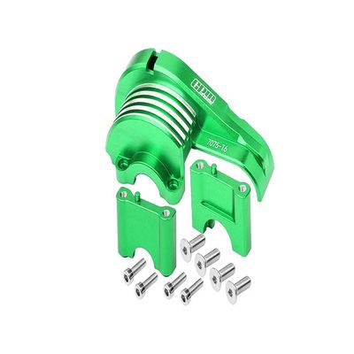 Aluminum 7075-T6 Main Gear Cover For Traxxas 1/8 4WD Sledge Monster Truck 95076-4 - 11Pc Set Green