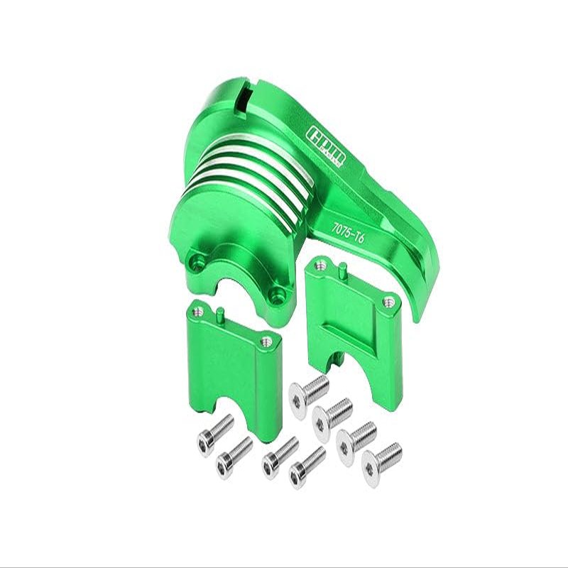 Aluminum 7075-T6 Main Gear Cover For Traxxas 1/8 4WD Sledge Monster Truck 95076-4 - 11Pc Set Green