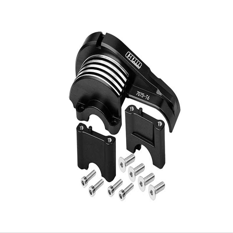 Aluminum 7075-T6 Main Gear Cover For Traxxas 1/8 4WD Sledge Monster Truck 95076-4 - 11Pc Set Black