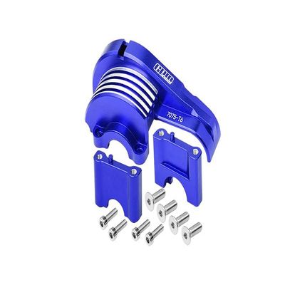 Aluminum 7075-T6 Main Gear Cover For Traxxas 1/8 4WD Sledge Monster Truck 95076-4 - 11Pc Set Blue