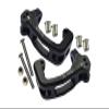 Aluminum 7075-T6 Front C Hubs For Traxxas 1/8 4WD Sledge Monster Truck 95076-4 - 10Pc Set Black view 1