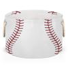 Baseball Large Round Storage Basket Sport Baseball Collapsible Circle Storage Bin Laundry Hamper With Handle for Kids Toy Blanket Dirty Clothes Towel Living Room Nursery Storage Organizer Decor view 1