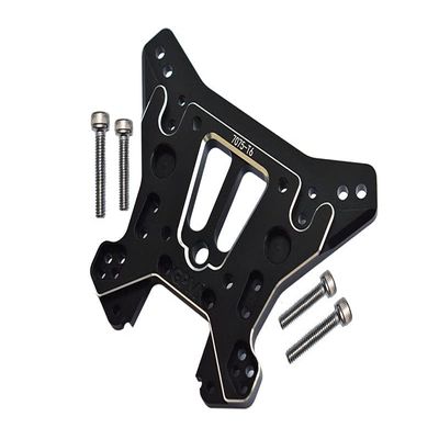 Aluminum 7075-T6 Rear Damper Plate For Traxxas 1/8 4WD Sledge Monster Truck 95076-4 - 5Pc Set Black