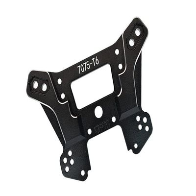 Aluminum 7075-T6 Front Damper Plate For Traxxas 1/8 4WD Sledge Monster Truck 95076-4 - 1Pc Set Black