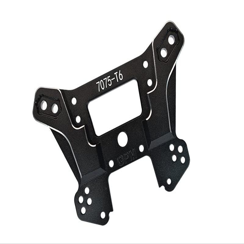 Aluminum 7075-T6 Front Damper Plate For Traxxas 1/8 4WD Sledge Monster Truck 95076-4 - 1Pc Set Black