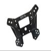 Aluminum 7075-T6 Front Damper Plate For Traxxas 1/8 4WD Sledge Monster Truck 95076-4 - 1Pc Set Black view 1