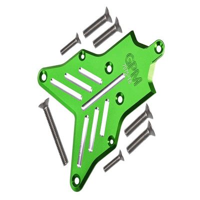Aluminum 7075-T6 Rear Chassis Protection Plate For Traxxas 1/8 4WD Sledge Monster Truck 95076-4 - 8Pc Set Green