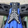 Aluminum 7075-T6 Rear Chassis Protection Plate For Traxxas 1/8 4WD Sledge Monster Truck 95076-4 - 8Pc Set Green view 2