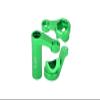 Aluminum 7075-T6 Steering Assembly For Traxxas 1/8 4WD Sledge Monster Truck 95076-4 - 3Pc Set Green view 1