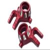 Aluminum 7075-T6 Front Knuckle Arms For Traxxas 1/8 4WD Sledge Monster Truck 95076-4 - 2Pc Set Red view 1