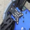 Aluminum 7075-T6 Front Chassis Protection Plate For Traxxas 1/8 4WD Sledge Monster Truck 95076-4 - 8Pc Set Black view 3
