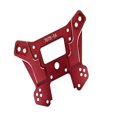 Aluminum 7075-T6 Front Damper Plate For Traxxas 1/8 4WD Sledge Monster Truck 95076-4 - 1Pc Set Red