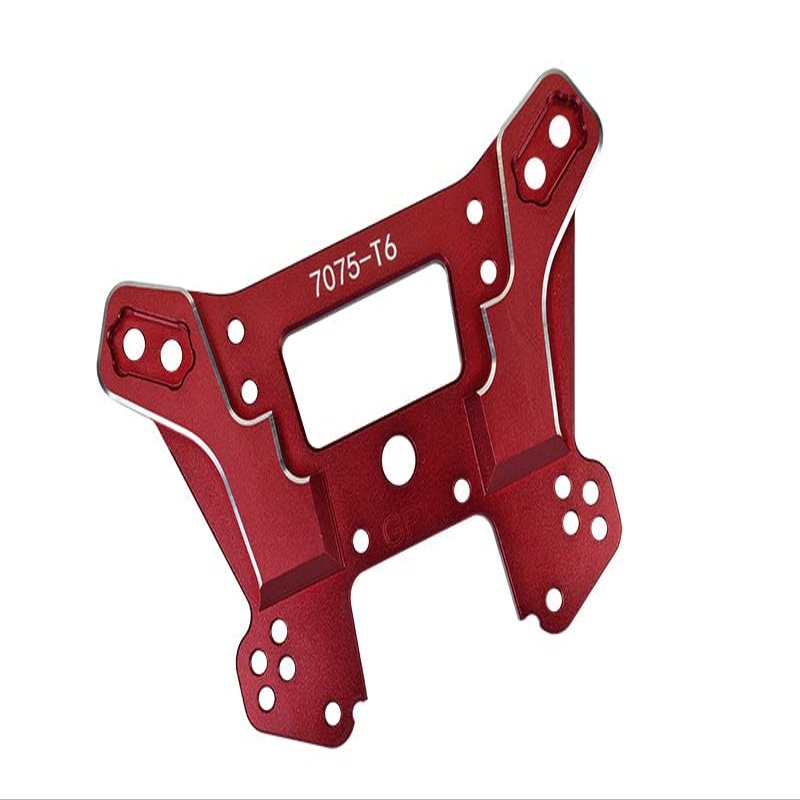 Aluminum 7075-T6 Front Damper Plate For Traxxas 1/8 4WD Sledge Monster Truck 95076-4 - 1Pc Set Red