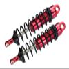 Aluminum 6061-T6 Rear Adjustable Spring Dampers 143mm With 6mm Shaft For Traxxas 1/8 4WD Sledge Monster Truck 95076-4 - 2Pc Set Red view 1