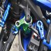 Aluminum 7075-T6 Steering Assembly For Traxxas 1/8 4WD Sledge Monster Truck 95076-4 - 3Pc Set Blue view 2