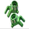 Aluminum 7075-T6 Front Knuckle Arms For Traxxas 1/8 4WD Sledge Monster Truck 95076-4 - 2Pc Set Green view 1