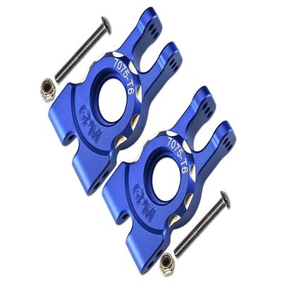 Aluminum 7075-T6 Rear Knuckle Arms For Traxxas 1/8 4WD Sledge Monster Truck 95076-4 - 6Pc Set Blue