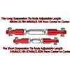 Aluminum Tie Rod/turnbuckles Link Set for 1/10 Arrma Senton MEGA550 Granite MEGA550 VORTEKS Typhon Big Rock RC Car Upgrade Parts 6 Pcs/SetRed view 3