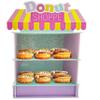 2 Tier Donut Stand for Donut Birthday Party Supplies & Decorations, Cupcake Stand Dessert Table Centerpiece Decor by 4E's Novelty view 1