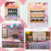 2 Tier Donut Stand for Donut Birthday Party Supplies & Decorations, Cupcake Stand Dessert Table Centerpiece Decor by 4E's Novelty view 4