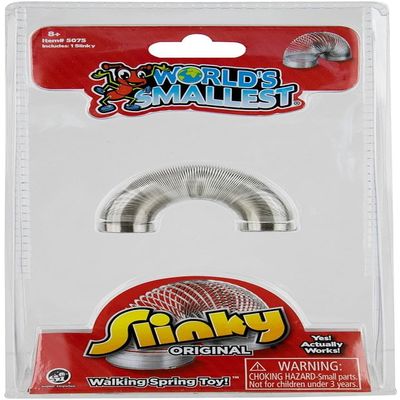 Worlds Smallest The Original Slinky Walking Spring Toy, Fidget Toy, Party Favors and Gifts, Toys for Girls and Boys