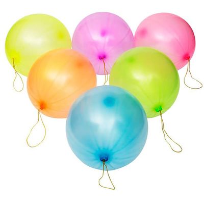 Chochkees Bounce Punch Balloons with Rubber Band Handle For Kids Heavy Duty, Party Favors, for Birthday Party, 19 Inches Fully Blown (100-Pack)