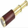 Antique Leather OR Plain Bound Brass Telescope 6" with Cap and Wooden Gift Box by MUSKAN NAUTICAL STORE view 2