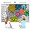 Young N Refined 2 Pack of Giant Coloring Posters of Flowers and Mandala collages Folded Version (42x60) view 2
