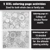 Young N Refined 2 Pack of Giant Coloring Posters of Flowers and Mandala collages Folded Version (42x60) view 3