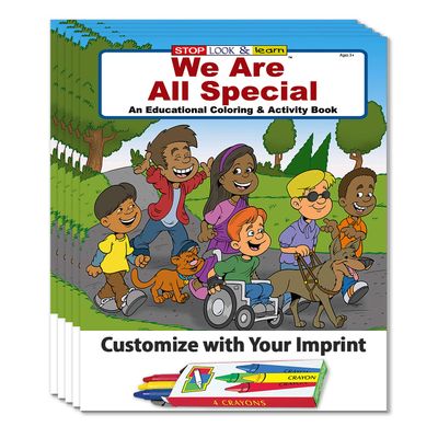 ZOCO We Are All Special Educational Coloring Books (250 Bulk Pack, With Crayons) Self Esteem Books for Kids Games, Puzzles, Fun Activities