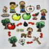 24 Piece Apple Life Cycle Felt Set Flannel Board Story Fruit Storytelling Teaching Activity view 2