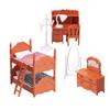 Dollhouse Furniture Set for Kids Toys Miniature Doll House Accessories Pretend Play Toys for Boys Girls & Toddlers Age 3+ with The Bedroom view 1