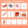 Dollhouse Furniture Set for Kids Toys Miniature Doll House Accessories Pretend Play Toys for Boys Girls & Toddlers Age 3+ with The Bedroom view 2