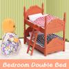 Dollhouse Furniture Set for Kids Toys Miniature Doll House Accessories Pretend Play Toys for Boys Girls & Toddlers Age 3+ with The Bedroom view 4