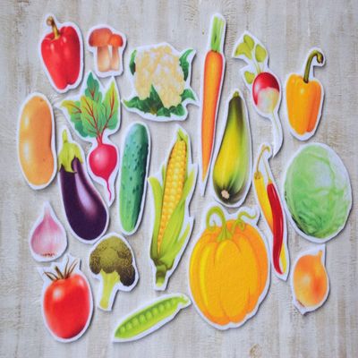 Food Board Story Flannel Creative Play Felt Board Set Teacher Stories Preschool Imagination Vegetables Toys Learning Set Travel Game