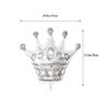 10 Pcs Jumbo Foil Crown Balloons Large 30 Inches Foil Helium Crown Balloons for Birthday Wedding Party Decorations (Silver) view 2