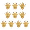 10 Pcs Jumbo Foil Crown Balloons Large 30 Inches Foil Helium Crown Balloons for Birthday Wedding Party Decorations (Gold) view 1