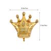 10 Pcs Jumbo Foil Crown Balloons Large 30 Inches Foil Helium Crown Balloons for Birthday Wedding Party Decorations (Gold) view 2