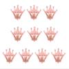 10 Pcs Jumbo Foil Crown Balloons Large 30 Inches Foil Helium Crown Balloons for Birthday Wedding Party Decorations (Rose Gold) view 1