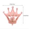 10 Pcs Jumbo Foil Crown Balloons Large 30 Inches Foil Helium Crown Balloons for Birthday Wedding Party Decorations (Rose Gold) view 2